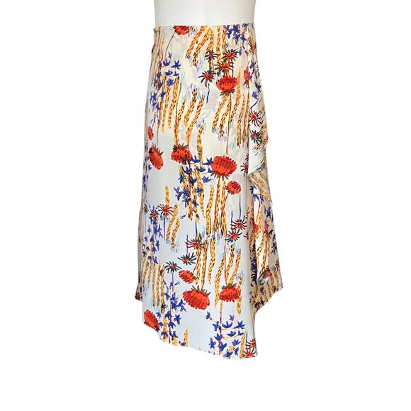 Rachel Comey 100% Silk Nightcap Midi Skirt Cactus Flower Print. Large 12. Boho - Picture 5 of 10